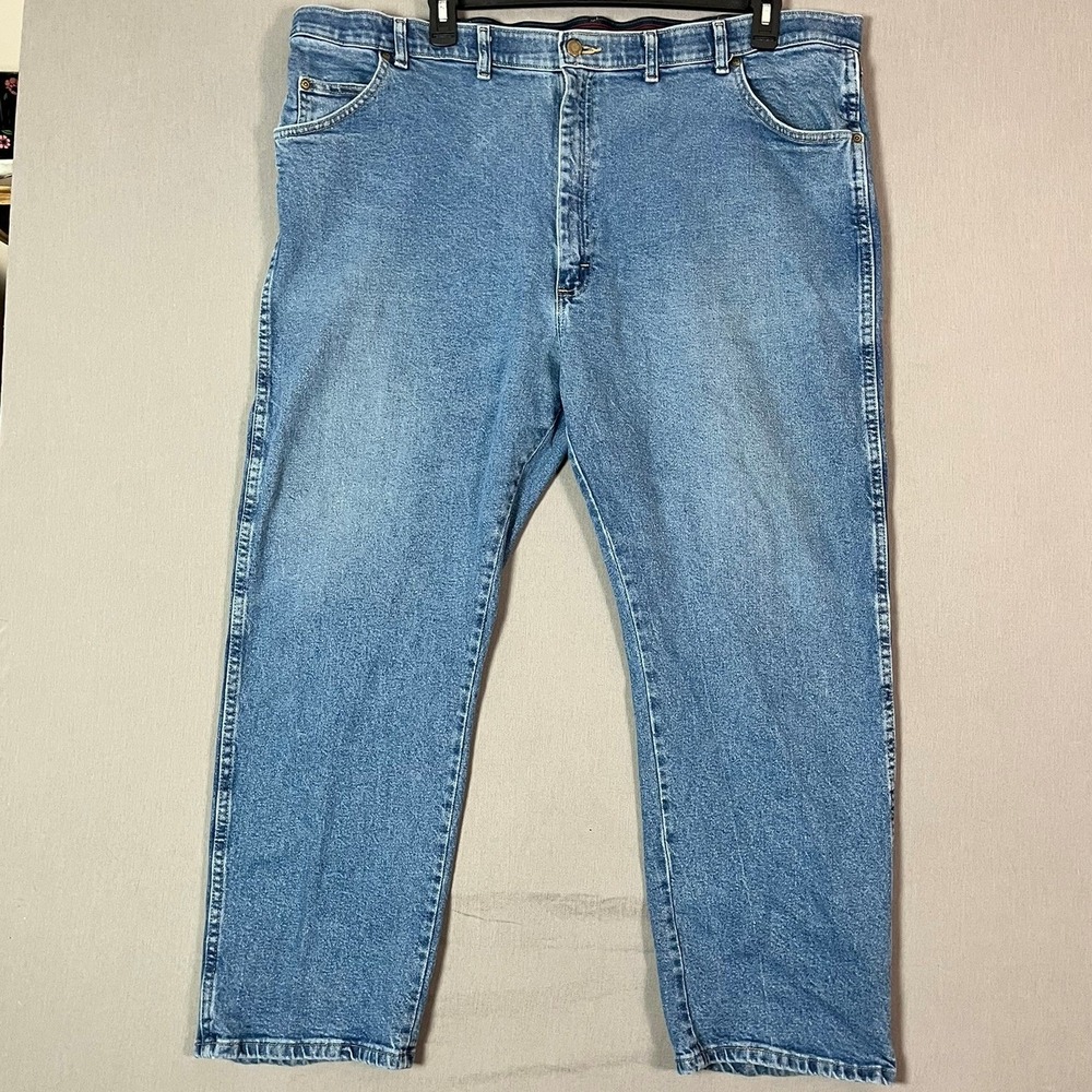 Wrangler Jeans 46x29 Cotton Spandex Blue Regular Fit EUC